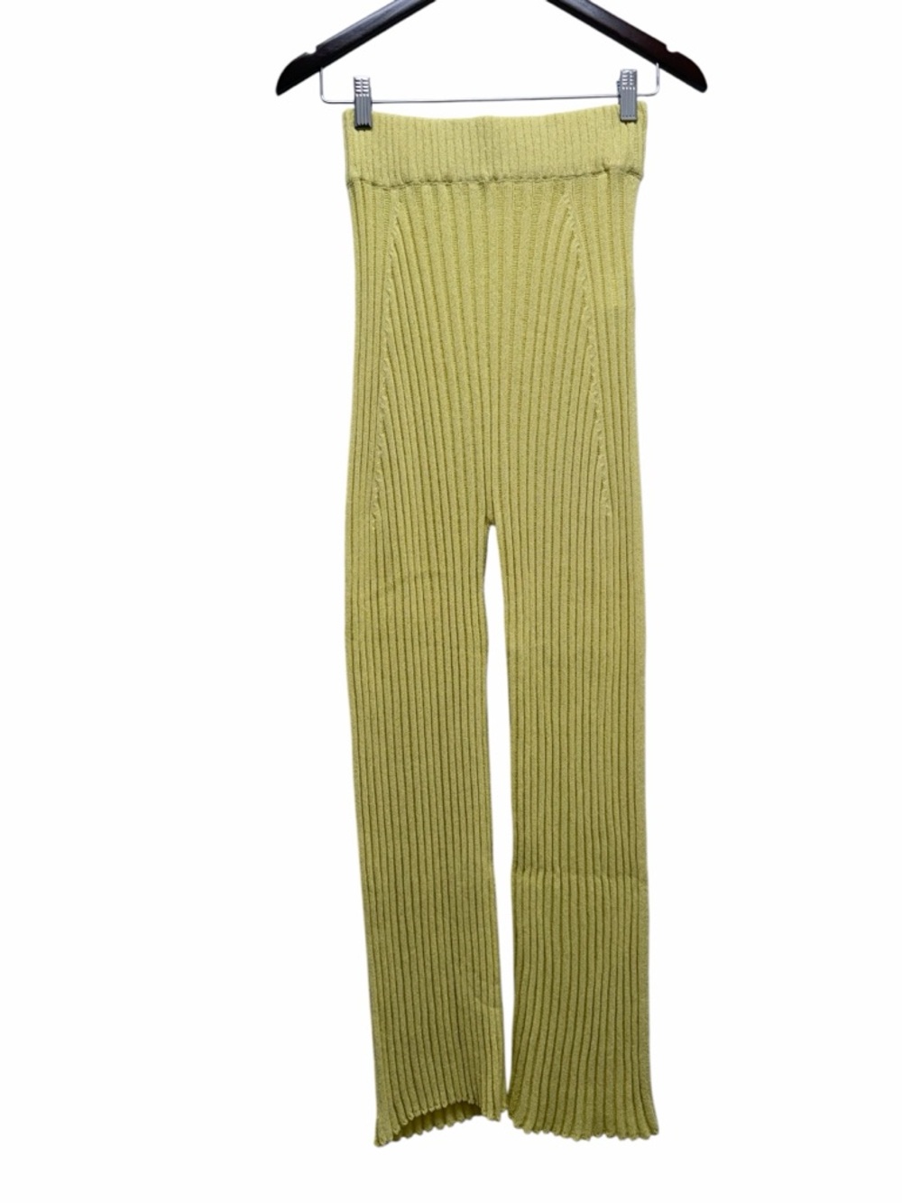 RUS Kyandoru Citron Ribbed Organic Cotton Blend Pants Size Small